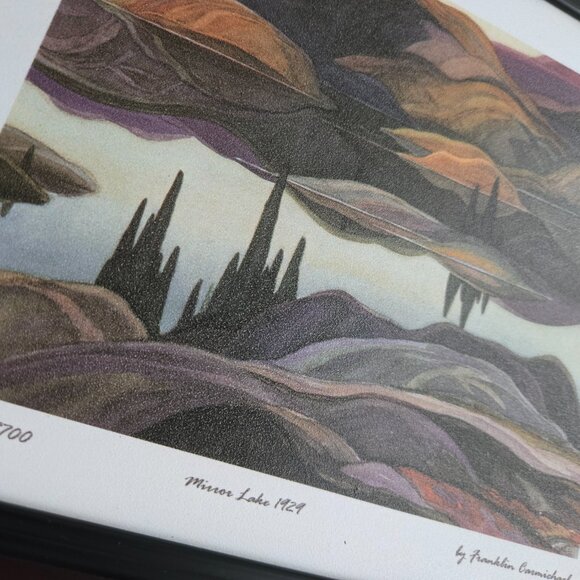 Mirror Lake 1929 Canadian Art by Franklin Carmichael Numbered Print - Picture 3 of 5
